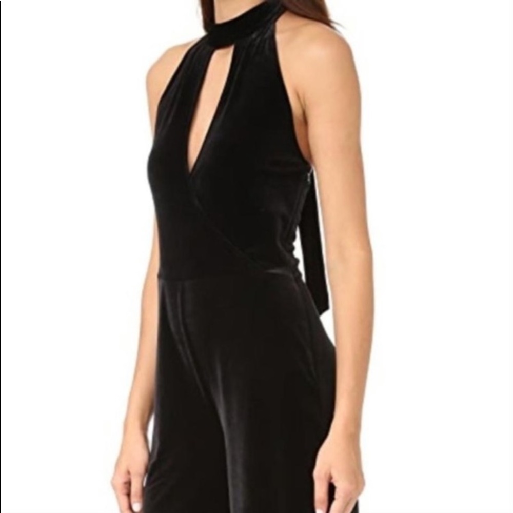7 For All Mankind Velvet Halter Jumpsuit